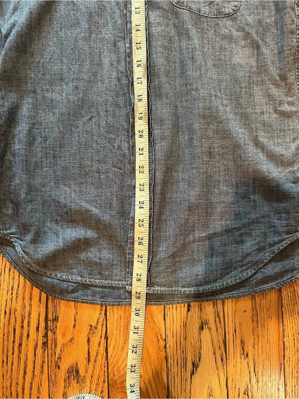 J. Crew Chambray Button Down Shirt Size Medium